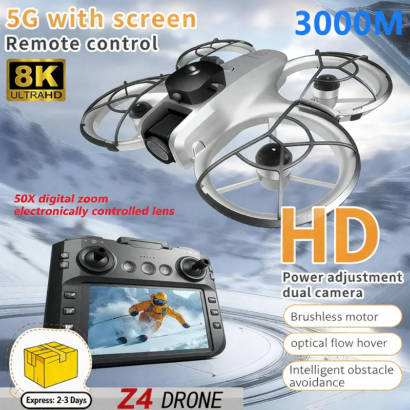 Drone Camera With Gimbal - โดรน MINI Z4 รุ่นใหม่ 4K ระดับมืออาชีพ