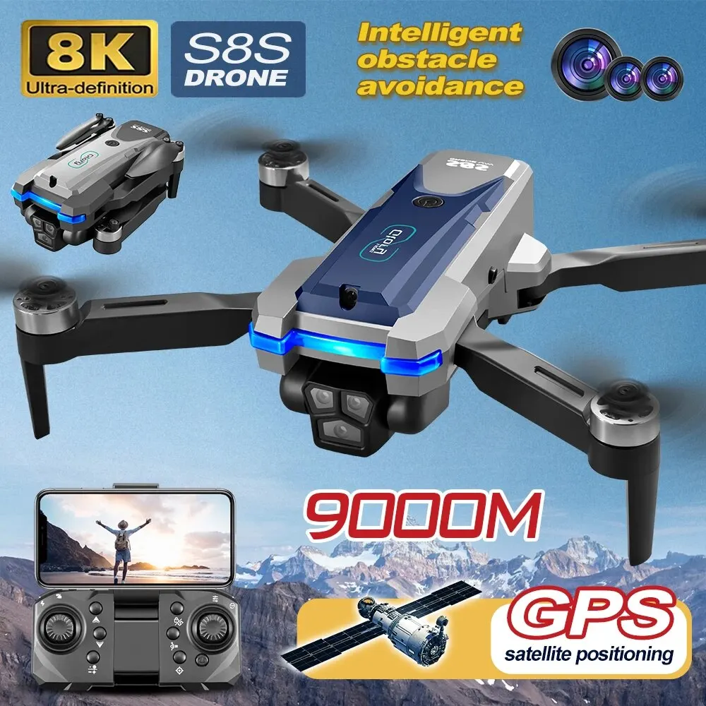 Drone Camera Hd - โดรน GPS S8S 5G Wi-Fi 8K