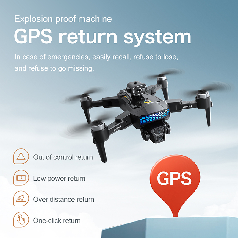 โดรนรุ่นใหม่ XT555 GPS RC พร้อ - Drone Camera Professional บทวิจารณ์และราคา