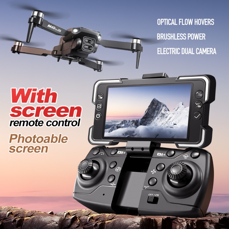 โดรนกล้อง M10 พร้อมรีโมทคอนโทร - Drone Camera With Gimbal บทวิจารณ์และราคา